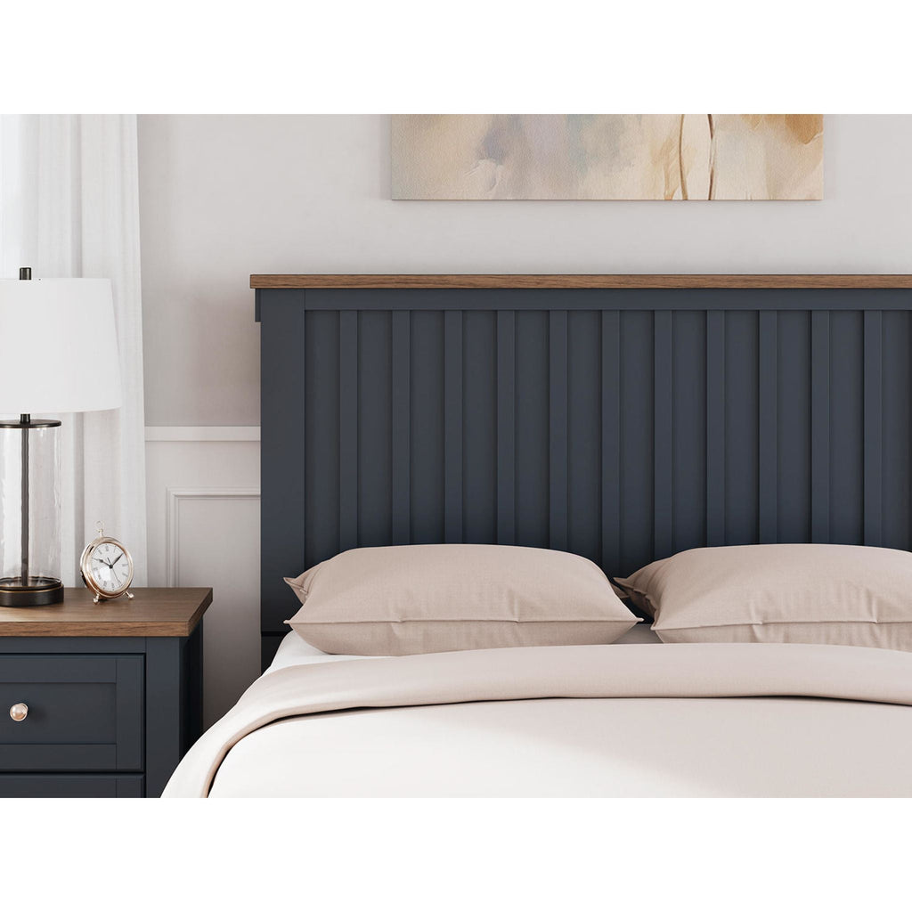 Landocken Panel Bed - Blue/Brown