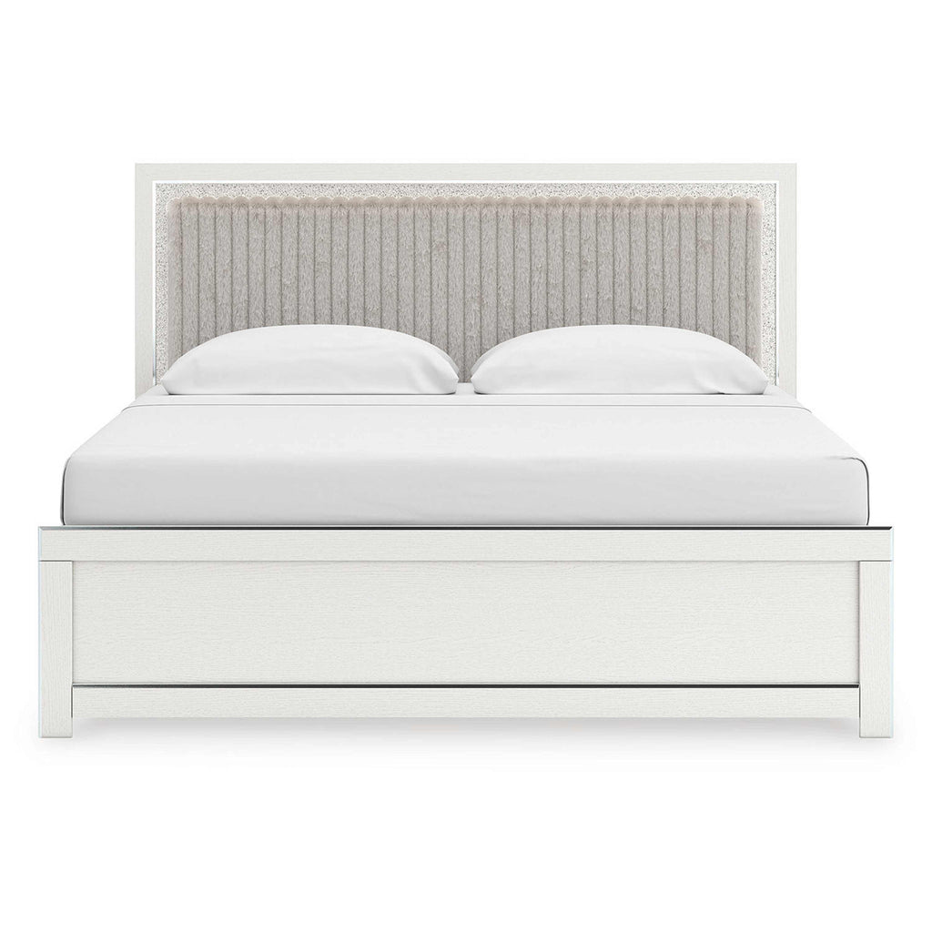 Zuraleus King Upholstered Bed - White