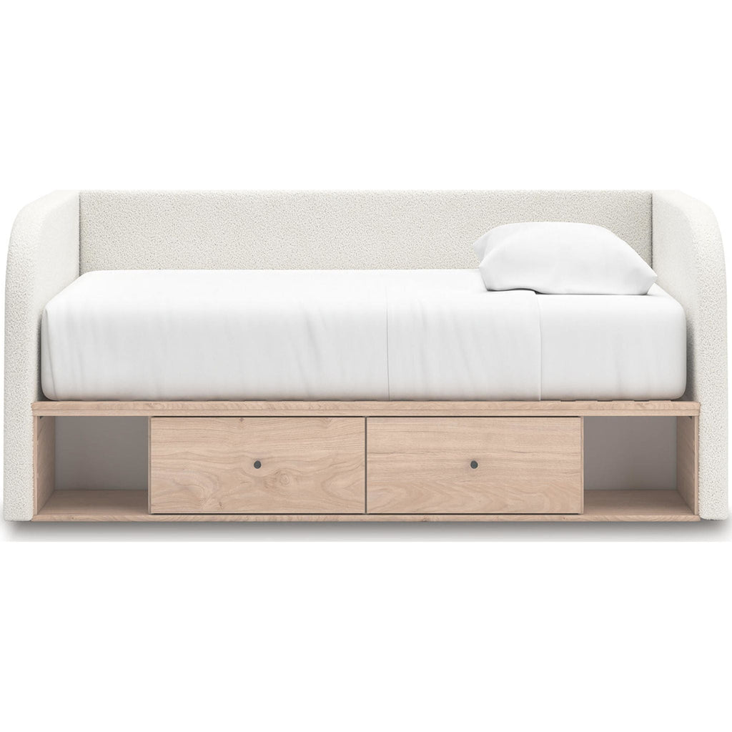 Arloster Daybed with Storage - Tan/White