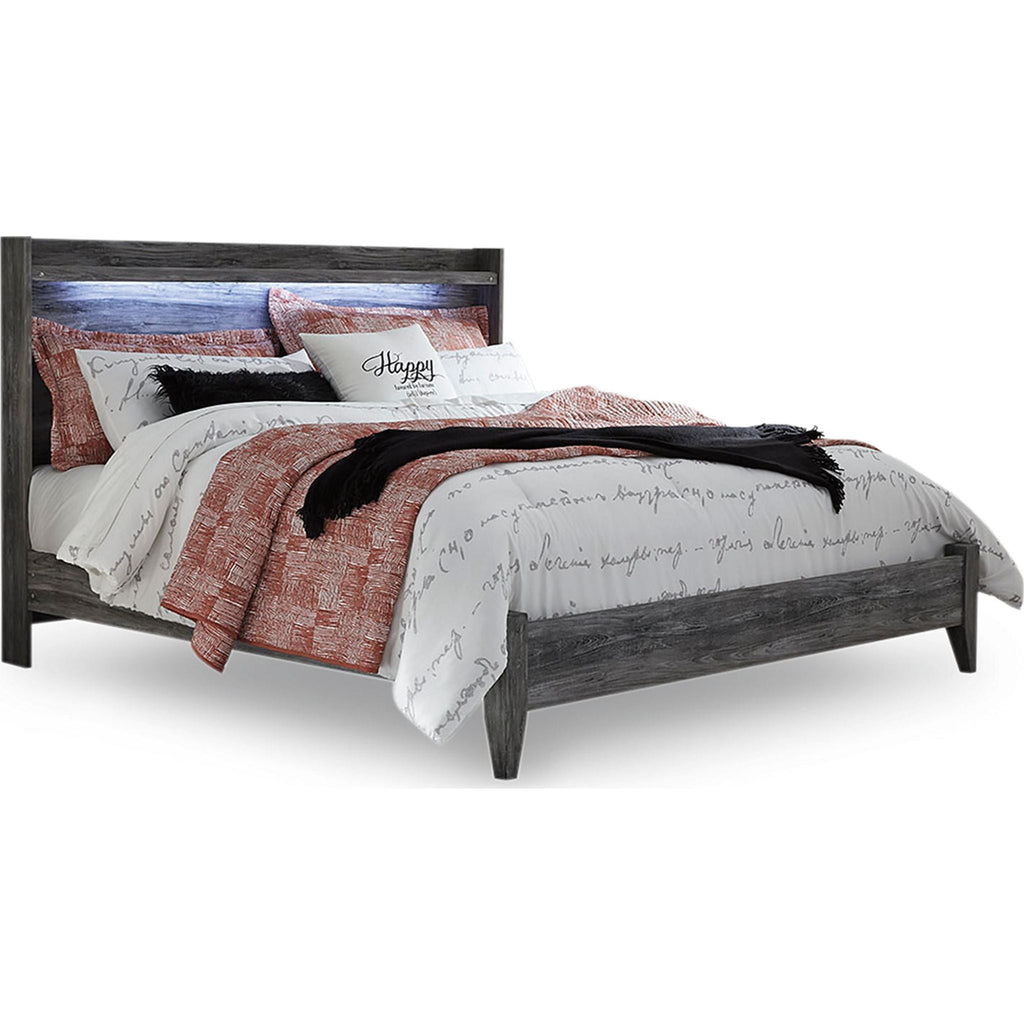 Baystorm 6 Piece King Panel Bedroom - Gray