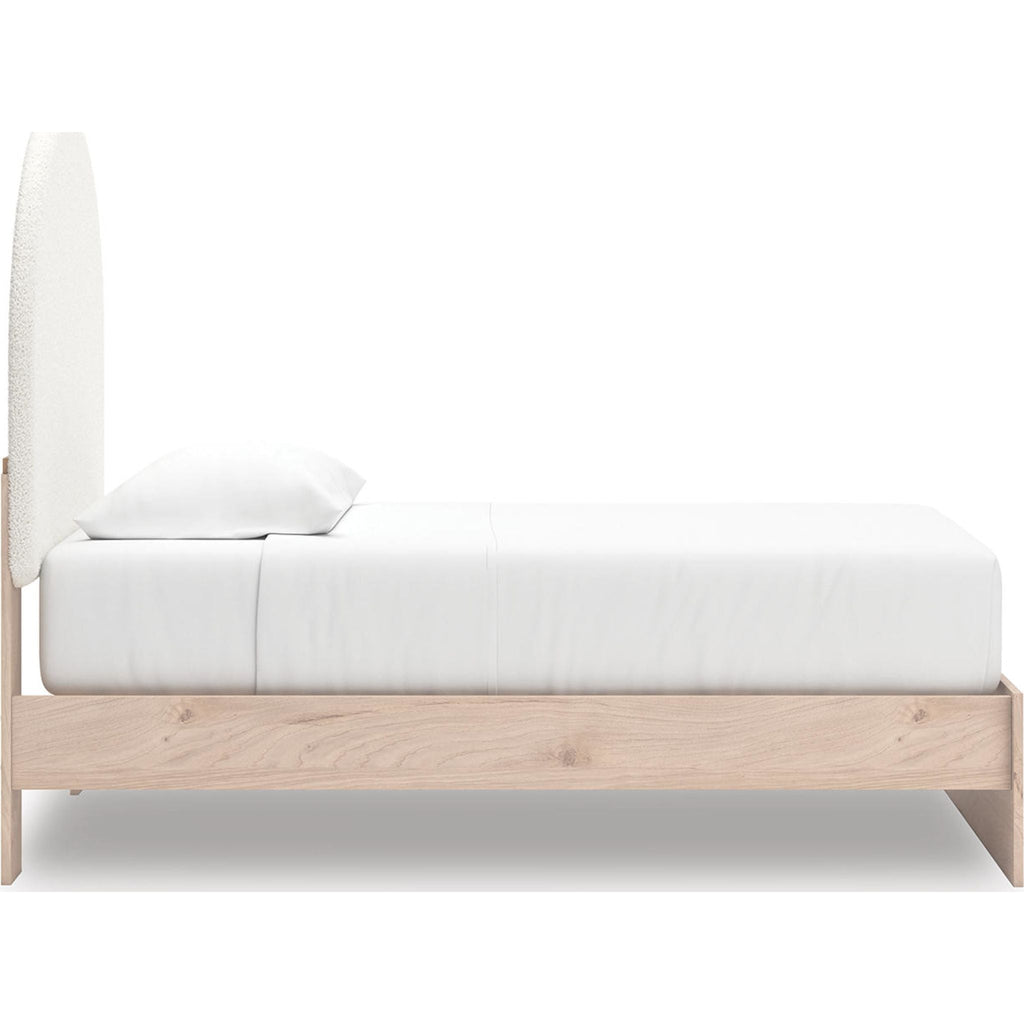 Arloster Platform Bed - Tan/White
