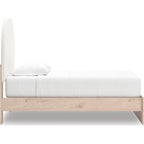 Arloster Platform Bed - Tan/White