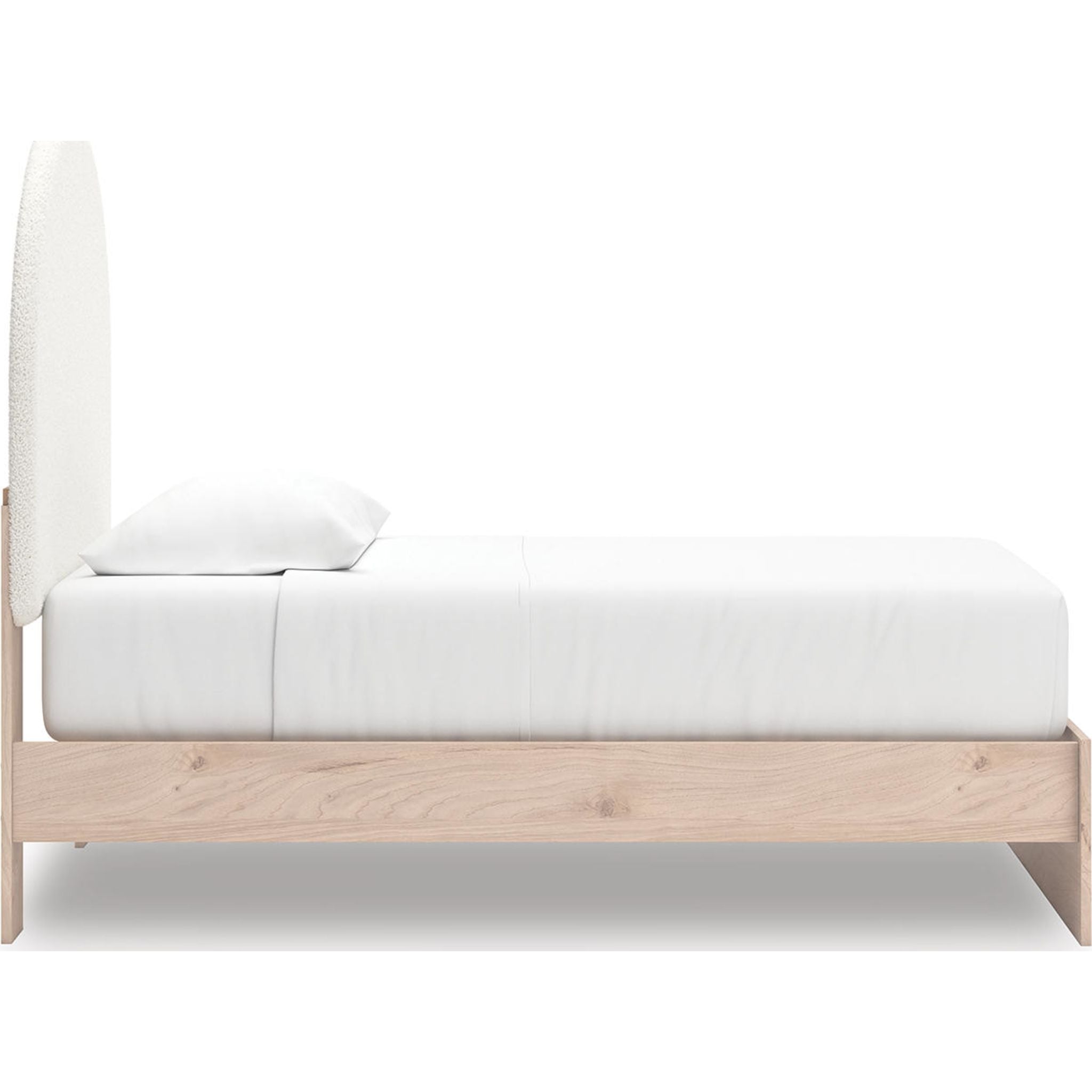 Arloster Platform Bed - Tan/White