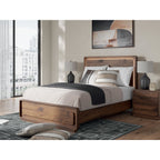 Fortlorn Queen Panel Bed - Walnut Brown