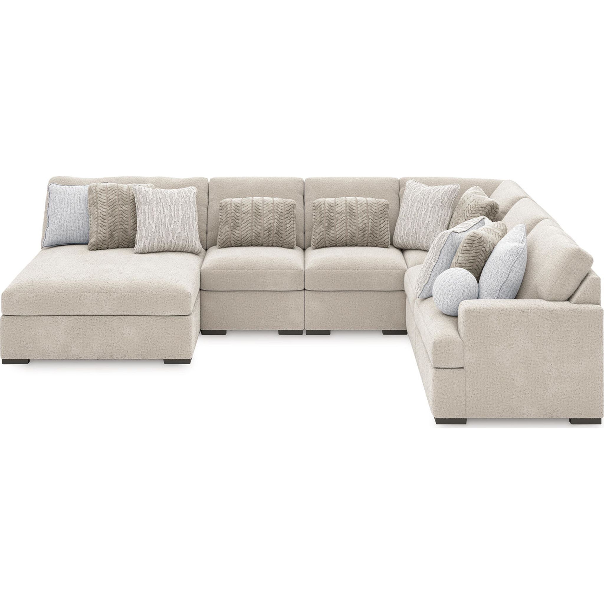 Cuddle Plush 6 Piece Modular Sectional with Chaise