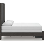 Fraluna Queen Storage Bed - Charcoal