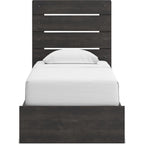 Hollivern Twin Storage Bed - Dark Gray
