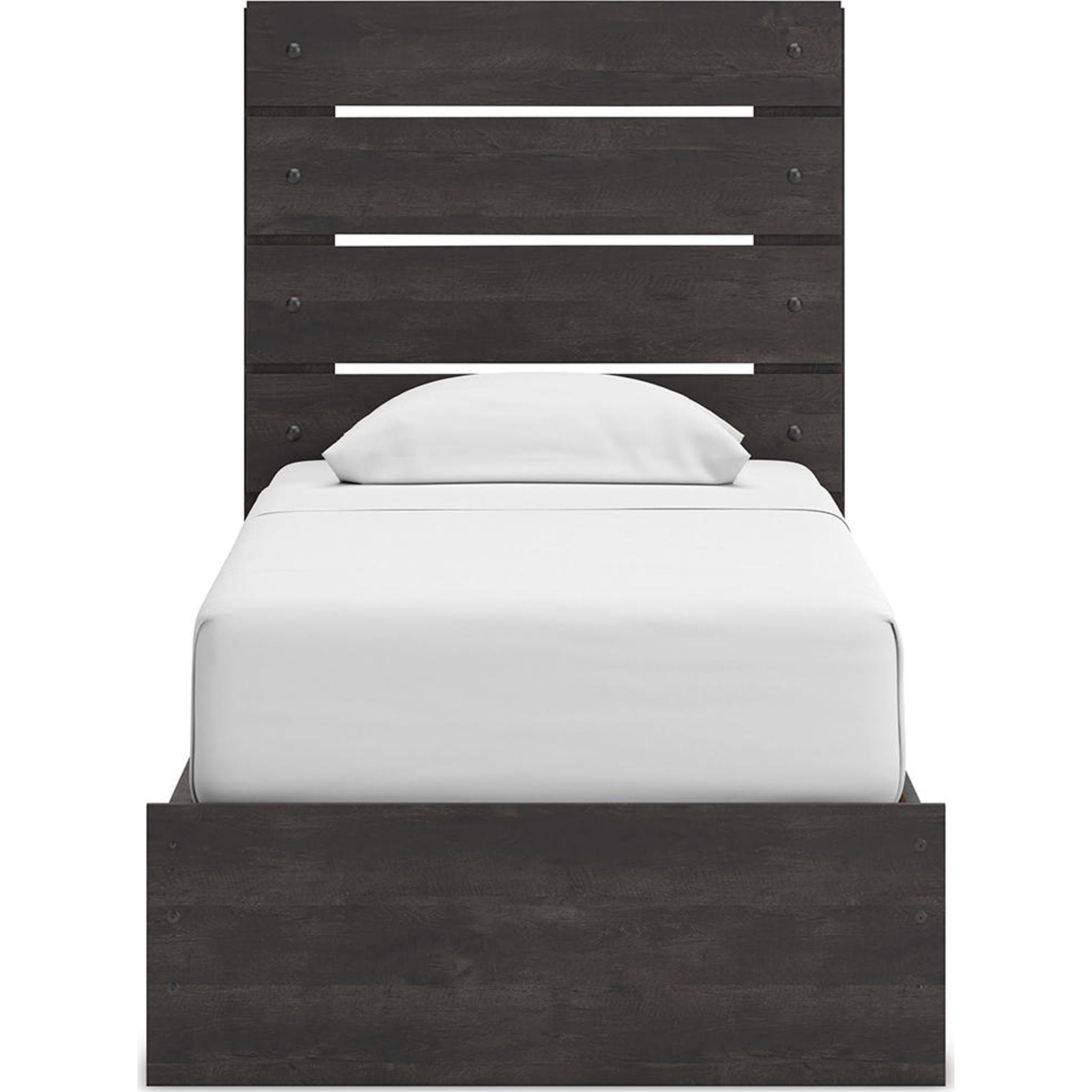 Hollivern Twin Storage Bed - Dark Gray