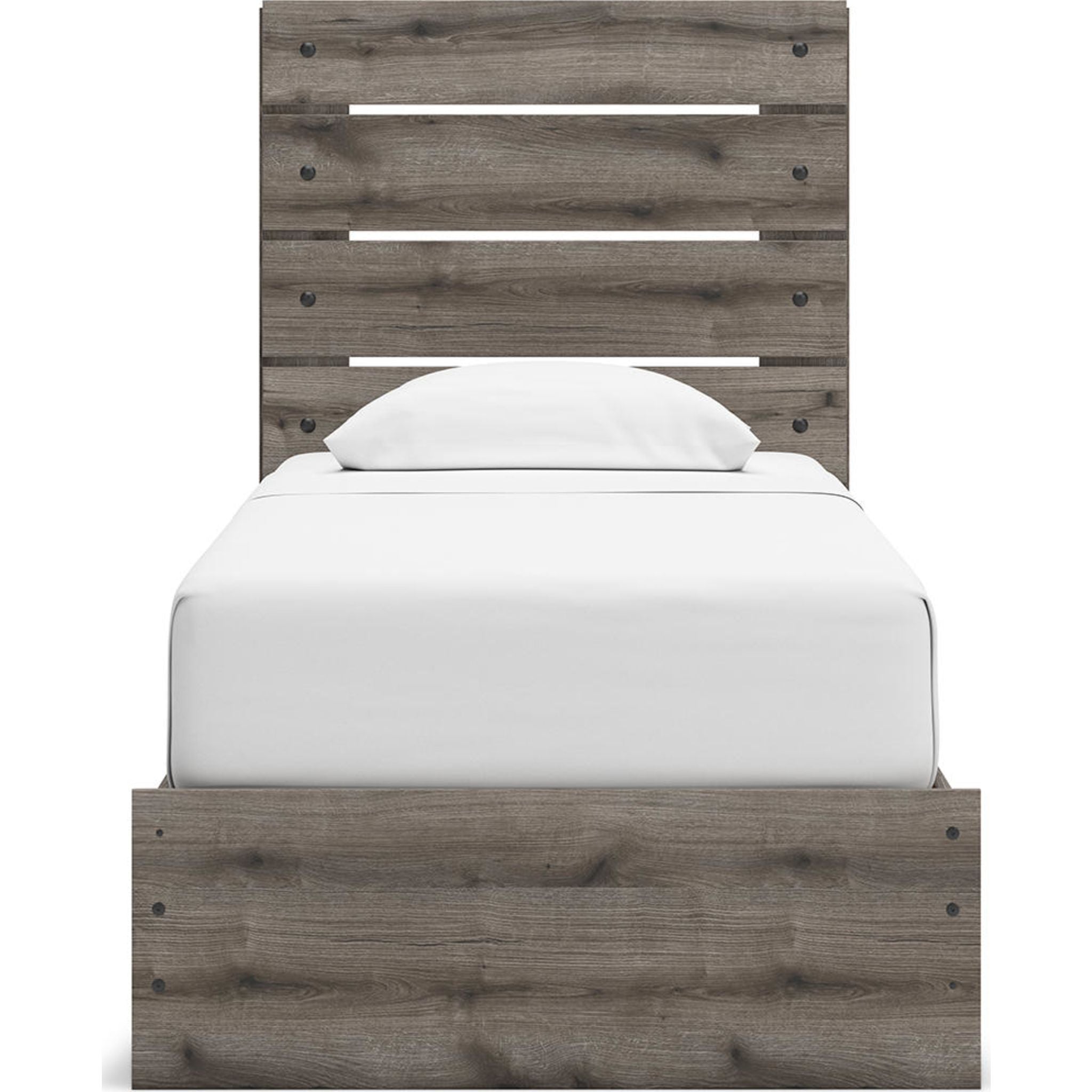 Graystorm Twin Storage Bed - Brown Gray