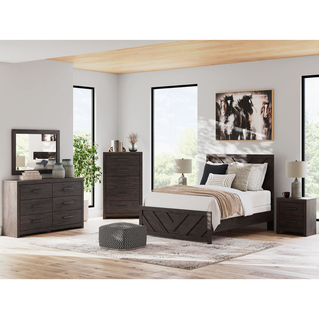 Prendonea Nightstand - Charcoal