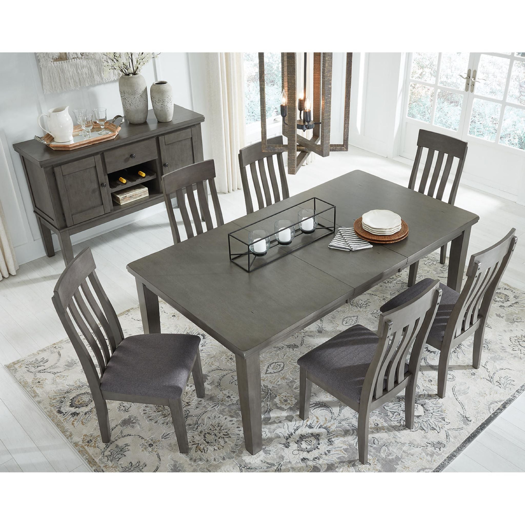 Hallanden Dining Extension Table - Gray - (D589-35)