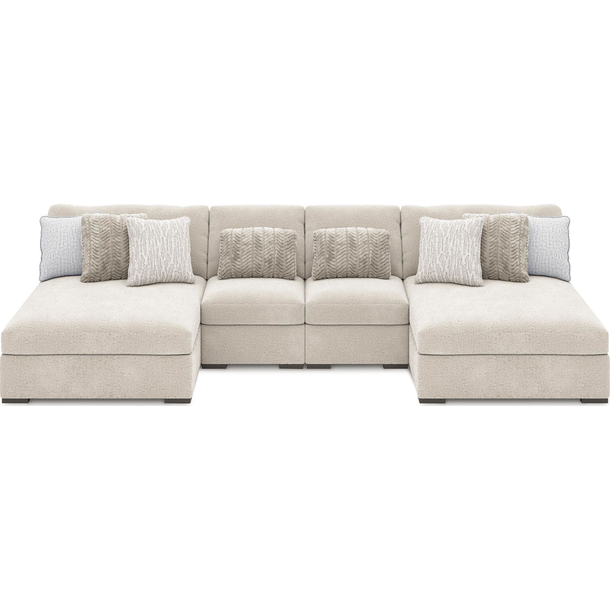Cuddle Plush 4 Piece Modular Sectional with Dual Chaise