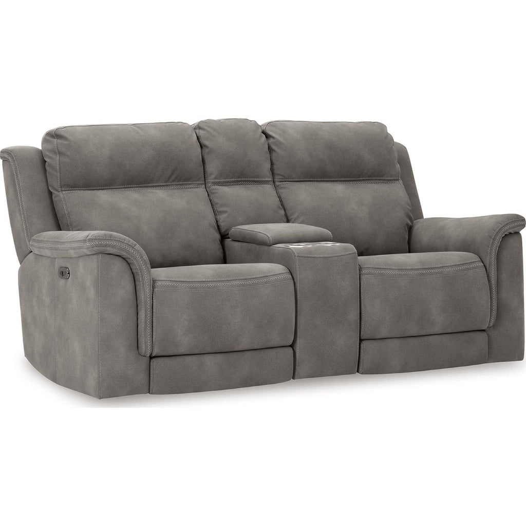 Next-Gen Power Reclining Loveseat with Console - Slate