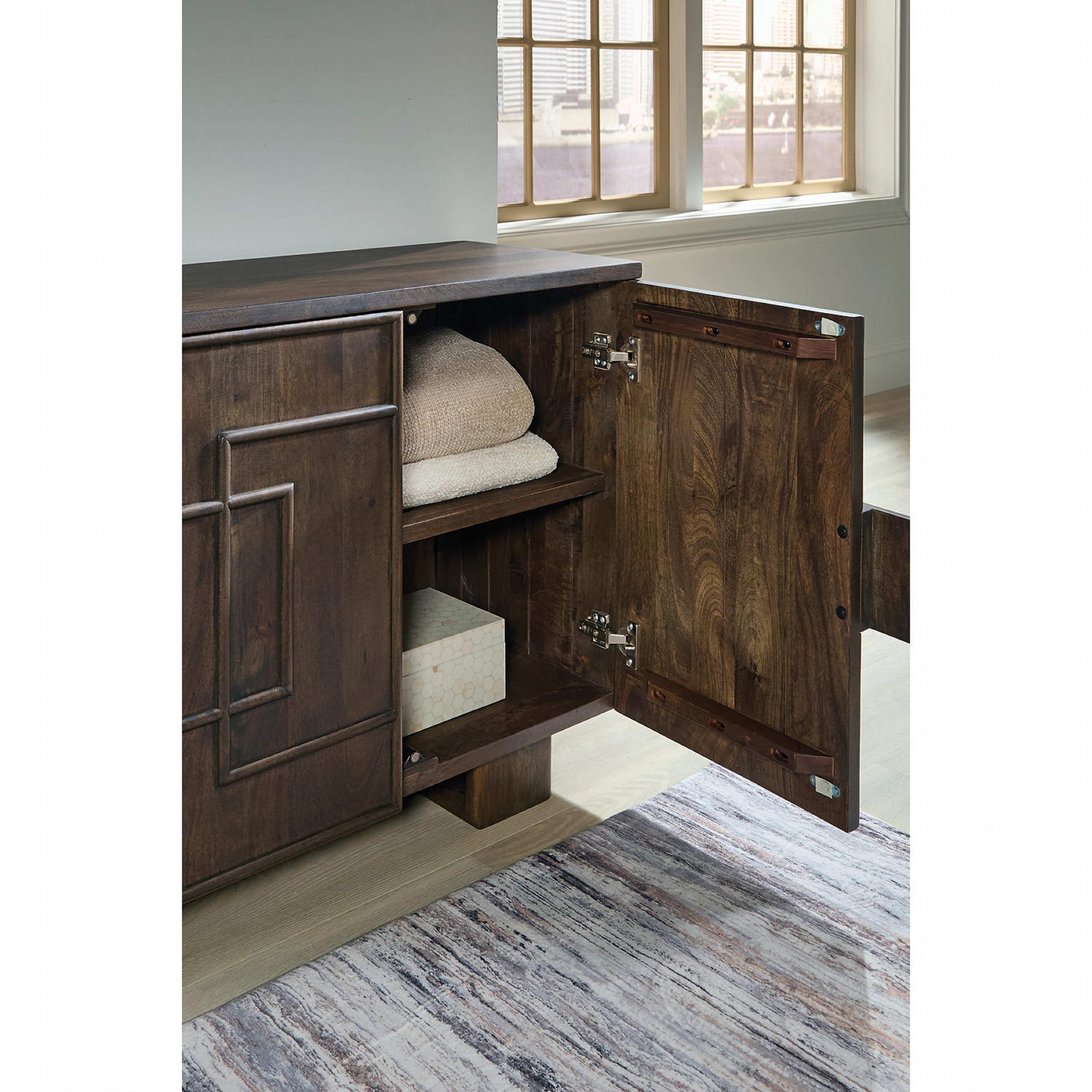 Cato Accent Cabinet - Dark Brown