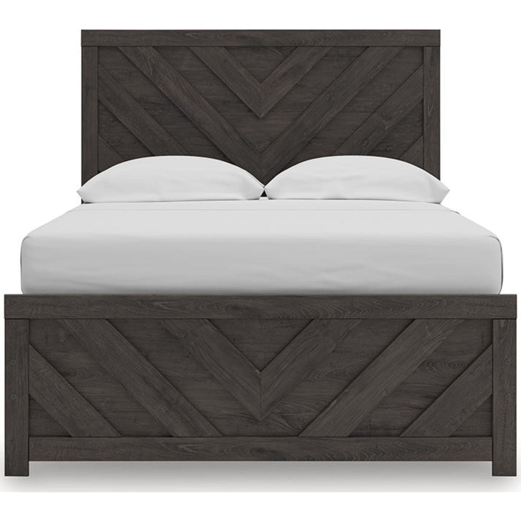 Prendonea Full Panel Bed - Charcoal