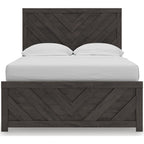 Prendonea Full Panel Bed - Charcoal