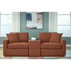 Modmax 6 Piece Modular Sectional with Chaise and Storage Console
