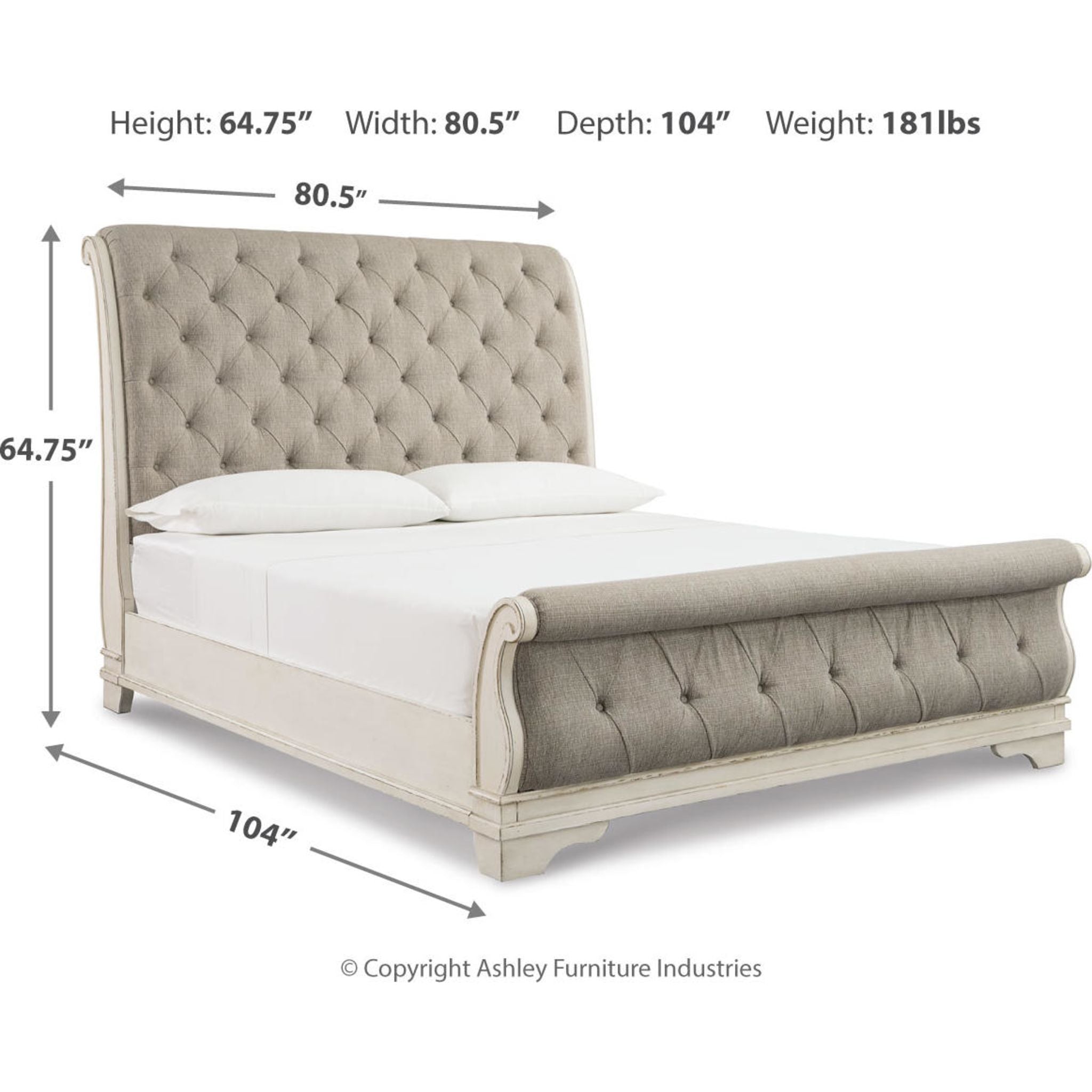 Realyn Sleigh Bed