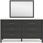 Cadmori 6 Piece Full Platform Bedroom - Black/White