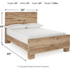 Hyanna 6 Piece Panel Bedroom - Tan Brown