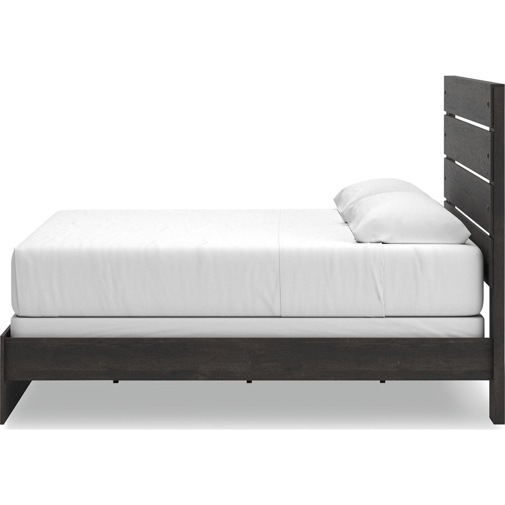 Hollivern King Panel Bed - Dark Gray