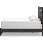 Hollivern King Panel Bed - Dark Gray