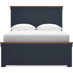 Landocken Panel Bed - Blue/Brown