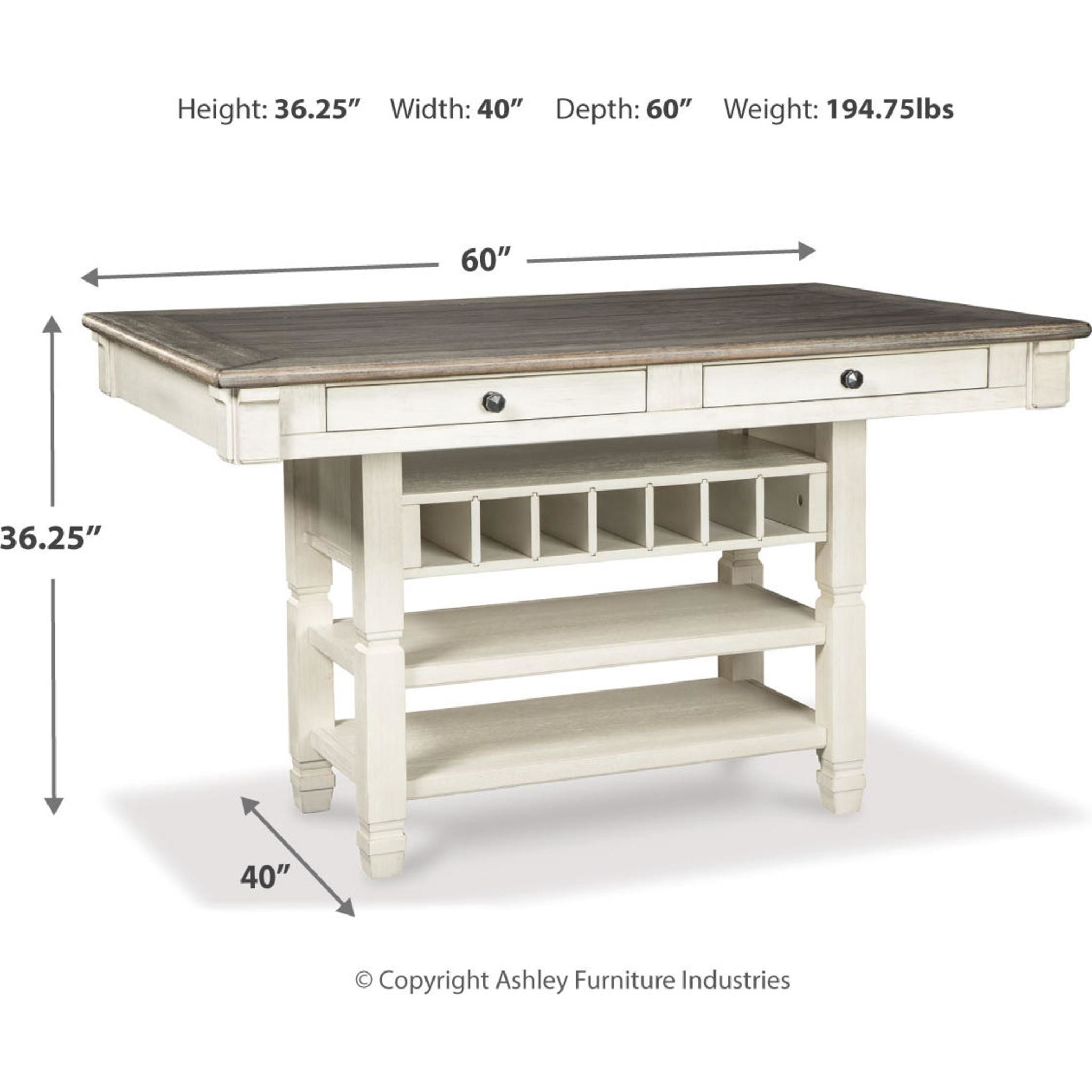 Bolanburg Counter Height Table - Two-tone - (D647-32)