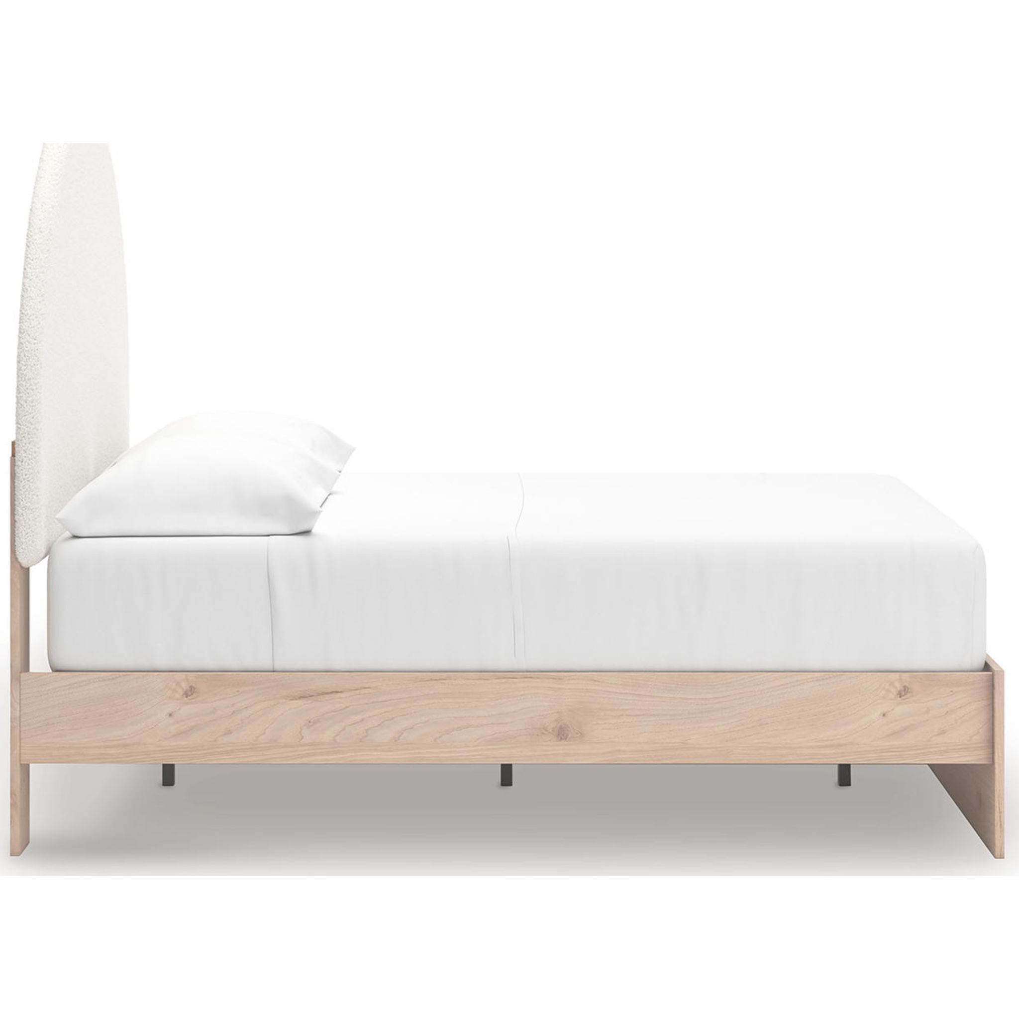 Arloster Platform Bed - Tan/White