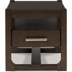 Breckington End Table - Dark Brown