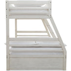 Robbinsdale Twin/Full Bunk Bed with Storage - Antique White