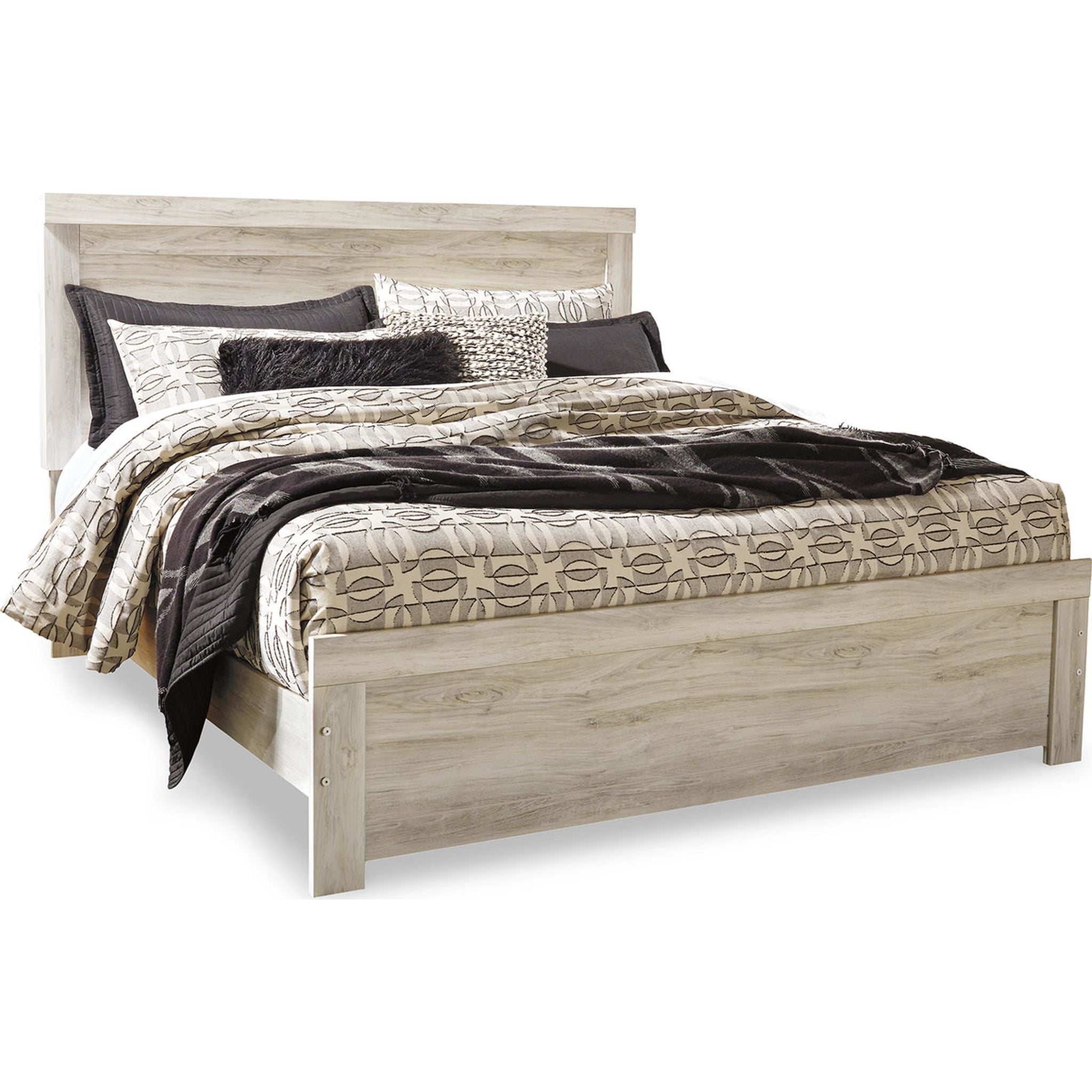 Bellaby 5 Piece King Panel Bedroom - Whitewash