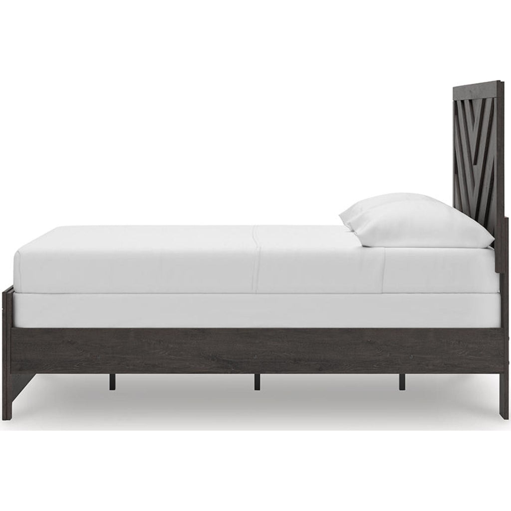 Prendonea Full Panel Bed - Charcoal