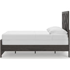 Prendonea Full Panel Bed - Charcoal