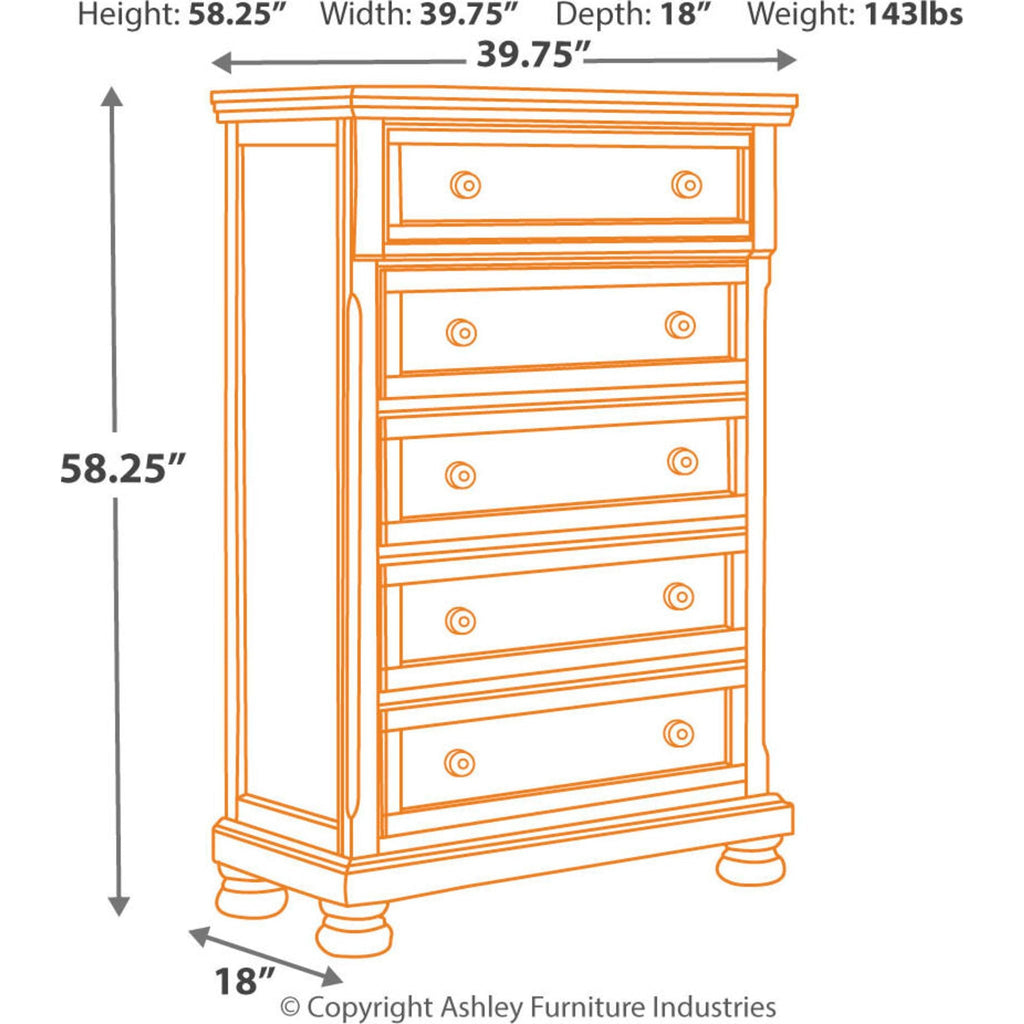 Porter Chest - Rustic Brown