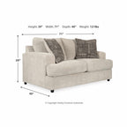 Soletren Loveseat - Stone