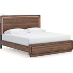 Fortlorn King Panel Bed - Walnut Brown