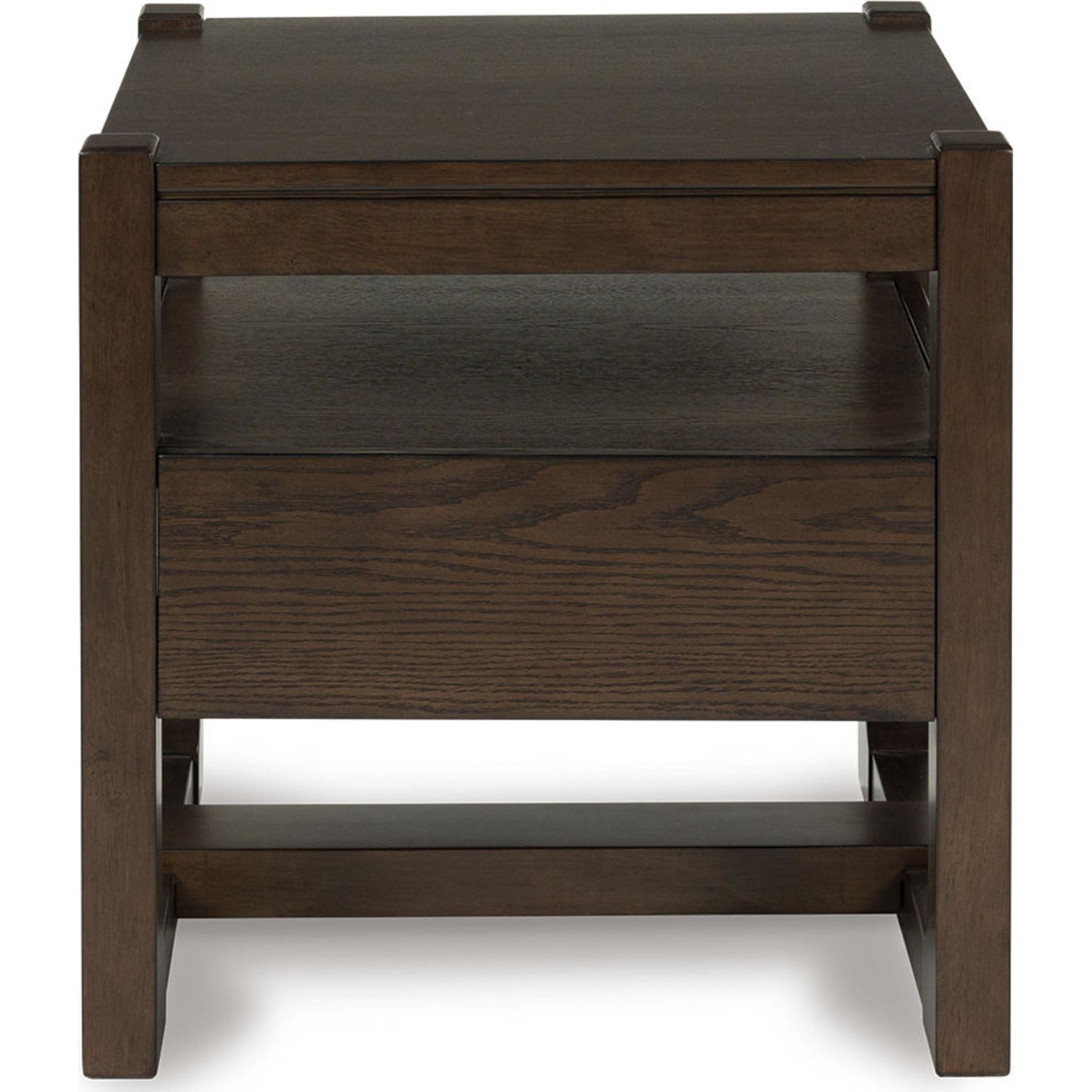 Breckington End Table - Dark Brown