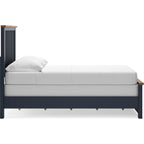 Landocken Panel Bed - Blue/Brown