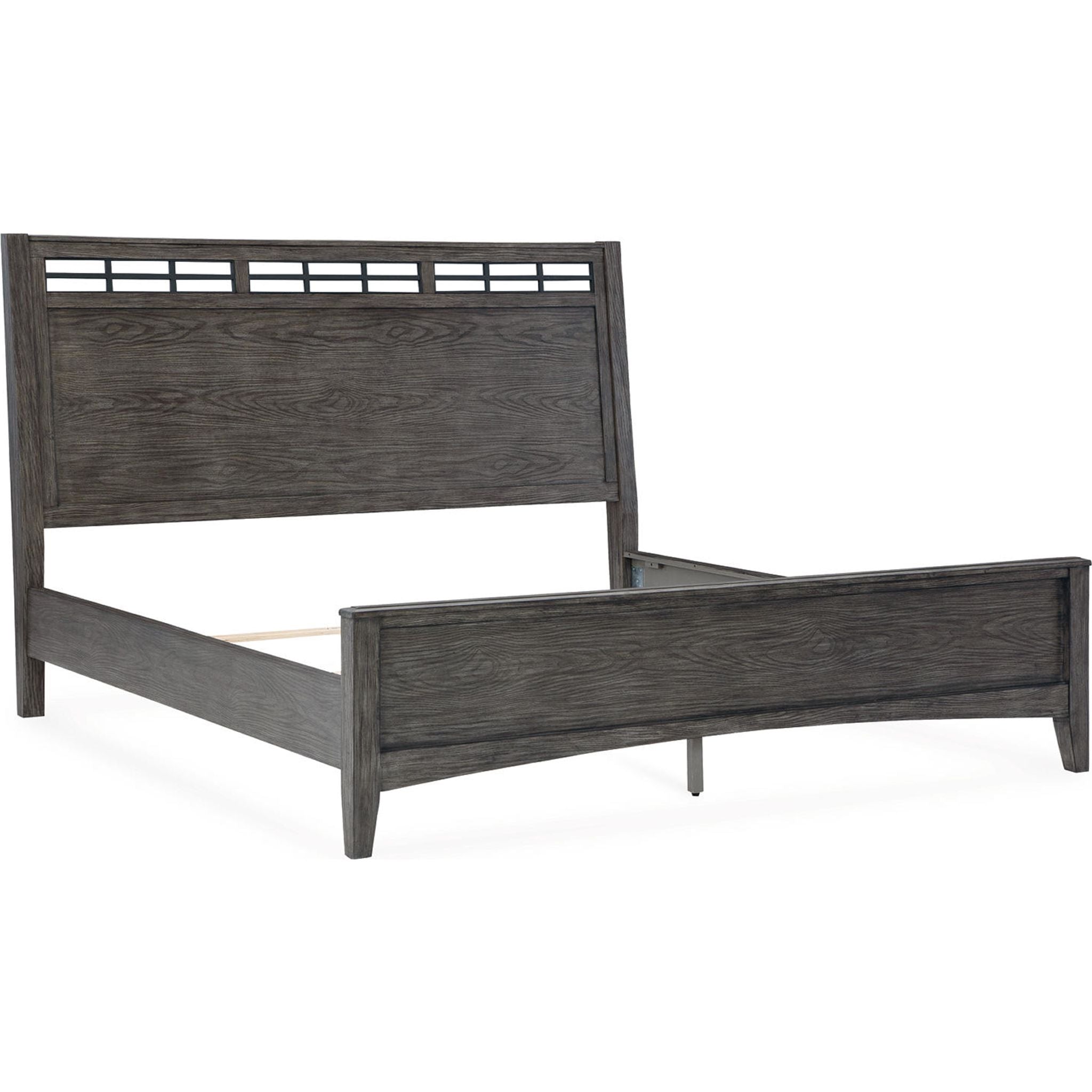 Montillan 6 Piece King Panel Bedroom - Grayish Brown