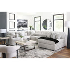 Cuddle Plush 6 Piece Modular Sectional with Chaise