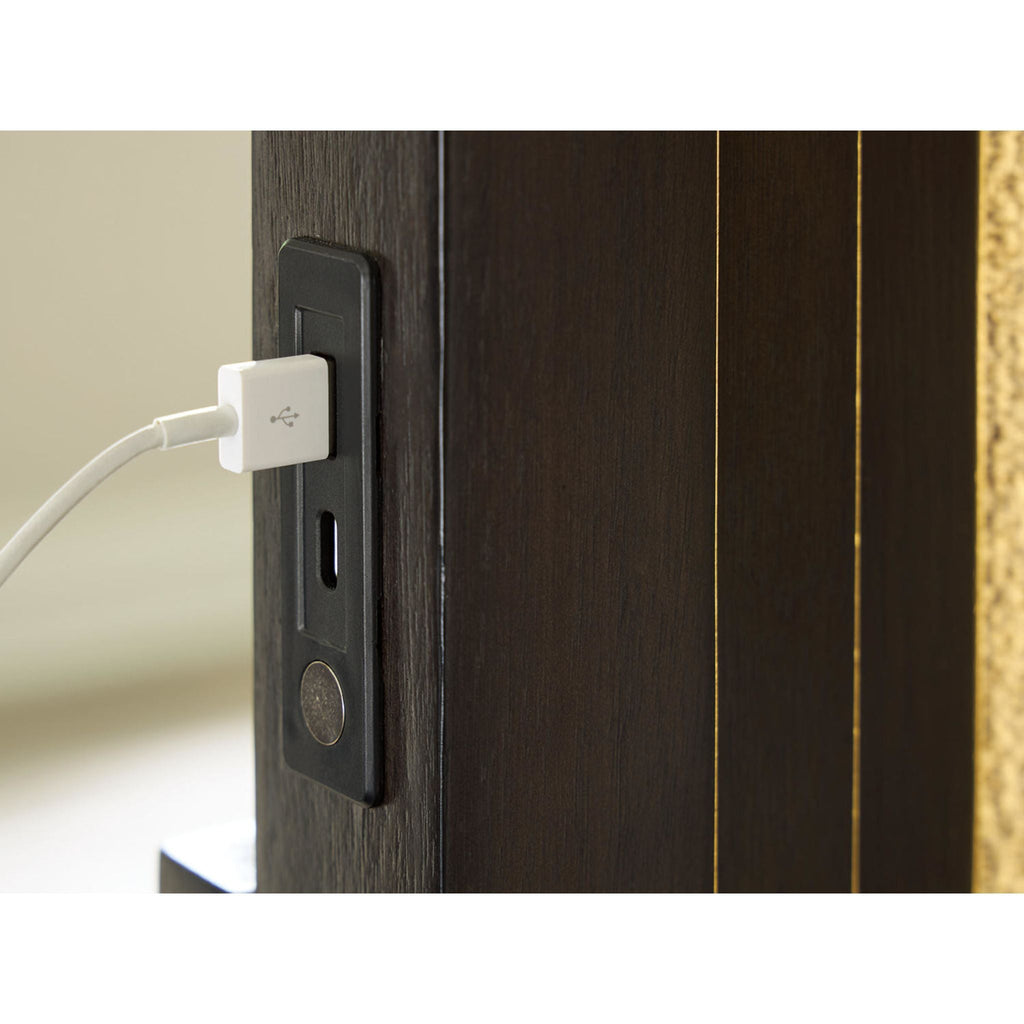 Neymorton Panel Bed - Dark Grayish Brown