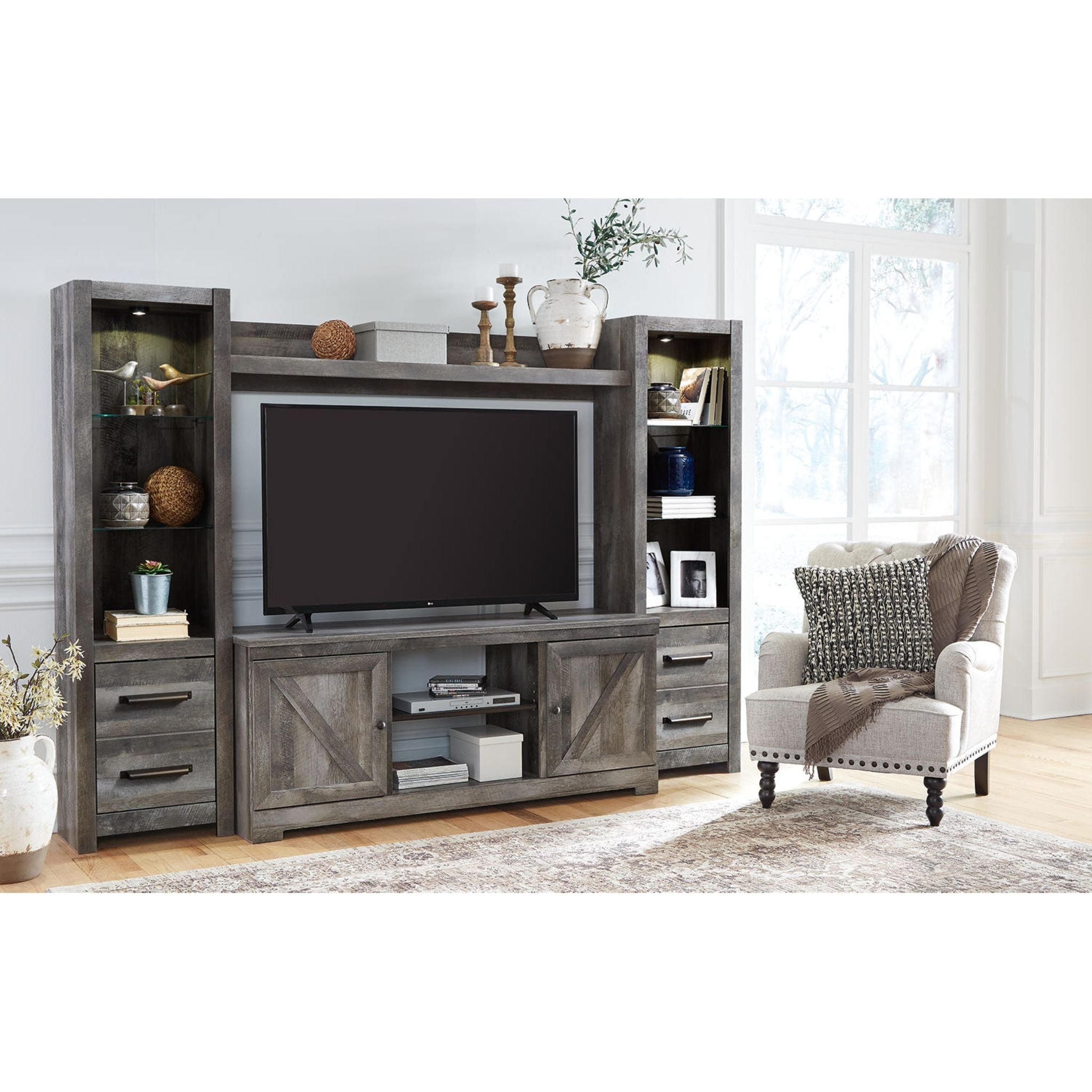 Wynnlow 4 Piece Entertainment Unit - Gray
