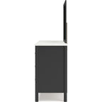 Cadmori 6 Piece Full Platform Bedroom - Black/White