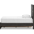 Hollivern Twin Storage Bed - Dark Gray