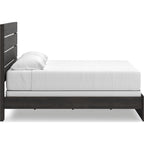 Hollivern King Panel Bed - Dark Gray