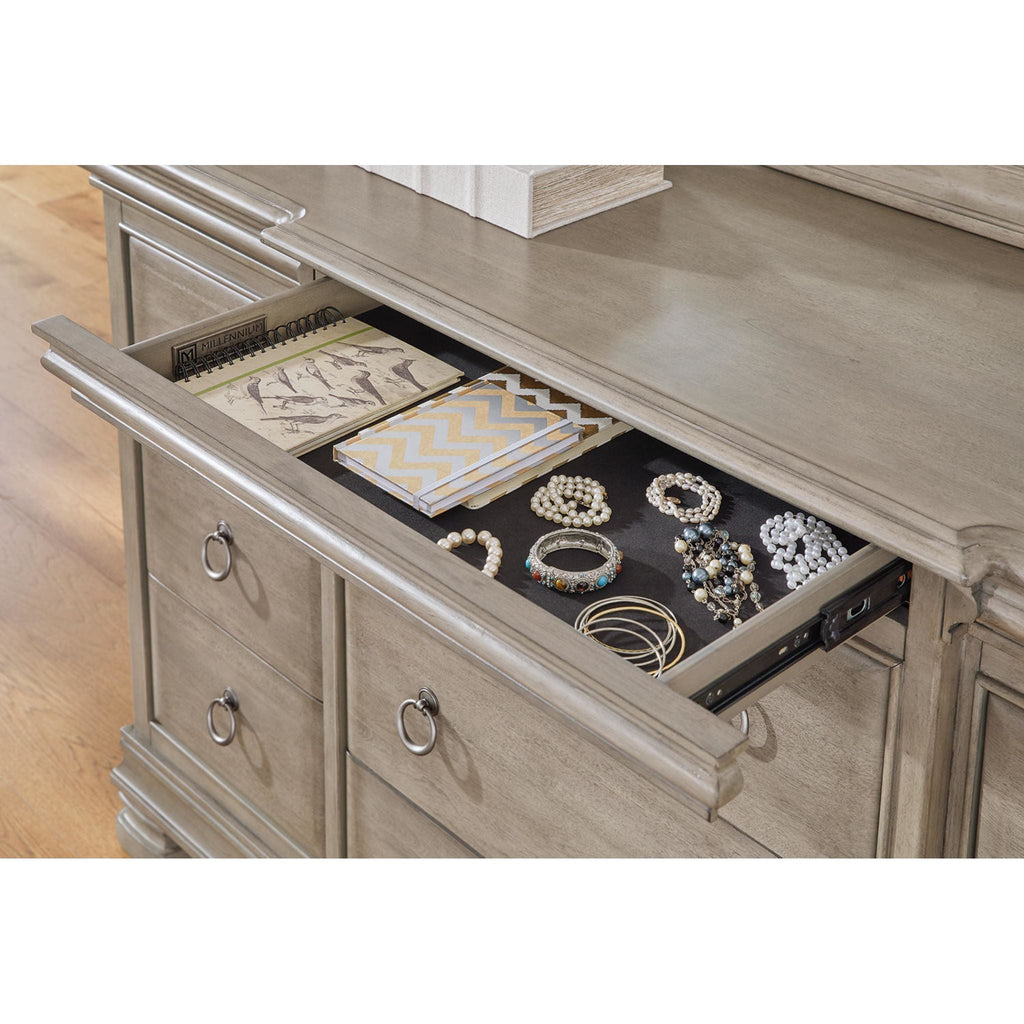 Lexorne 6 Piece Queen Sleigh Bedroom - Gray