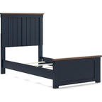 Landocken 6 Piece Panel Bedroom - Blue/Brown