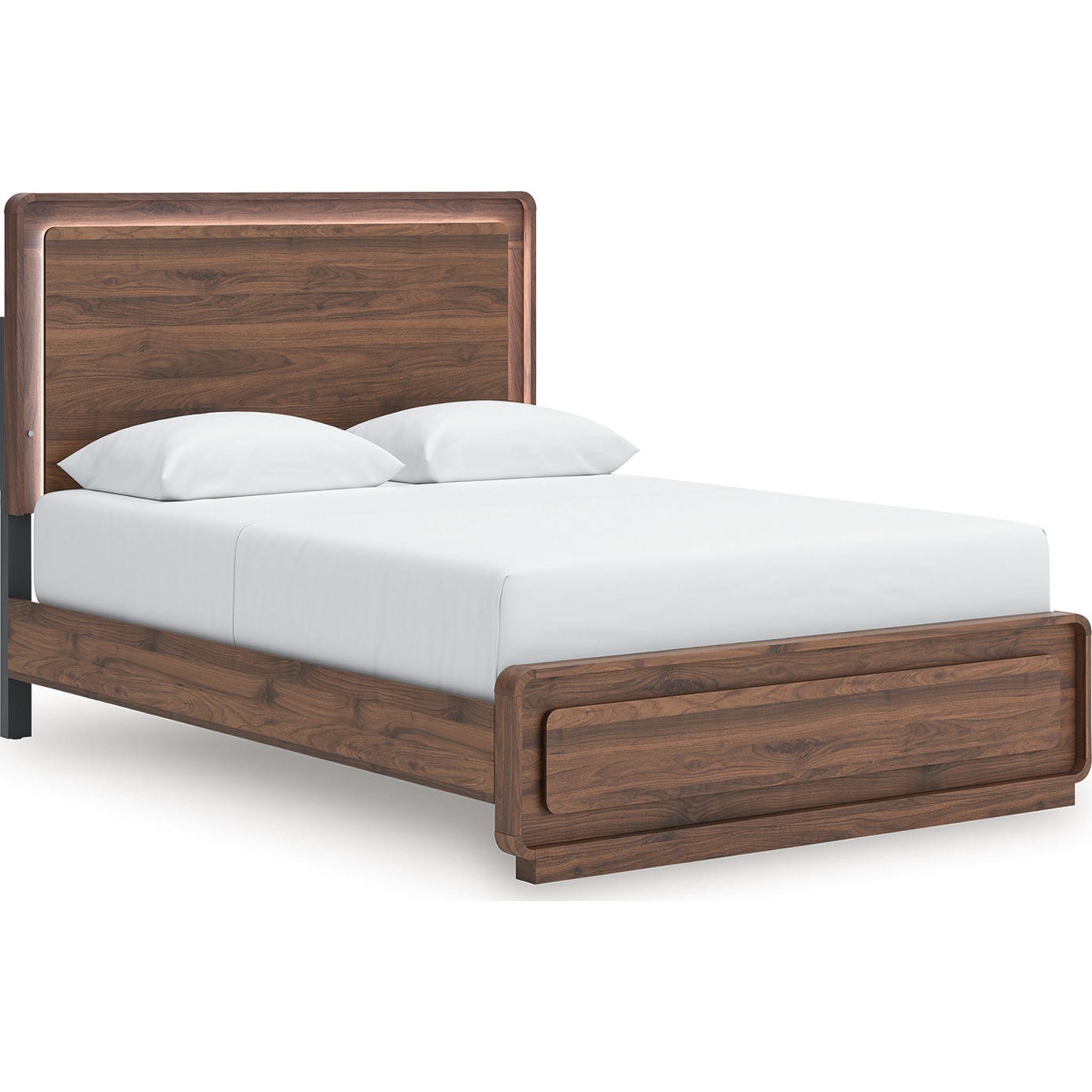 Fortlorn Queen Panel Bed - Walnut Brown