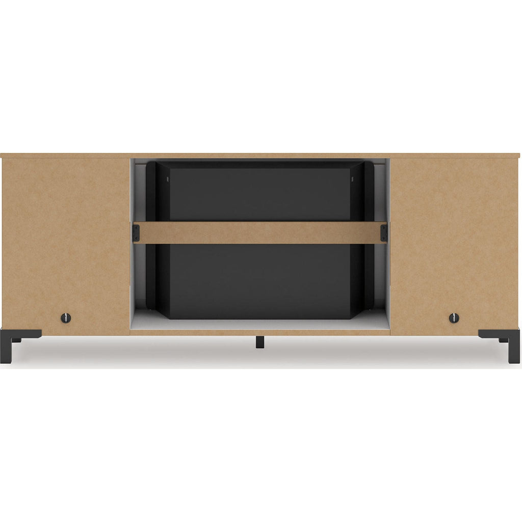 Brollevi TV Stand with Fireplace - White